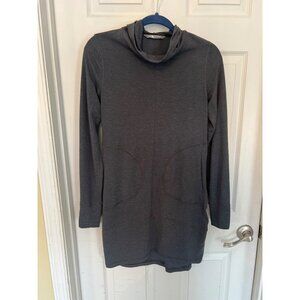 The North Face Grey Long Sleeve Hooded Mini Dress Size Small
